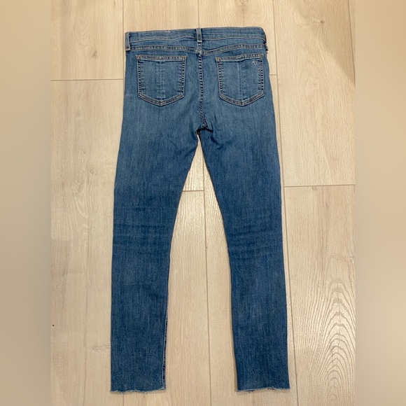 Rag & Bone Ankle Skinny Jeans in Lucky Rouge - Picture 6 of 11